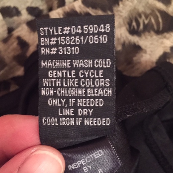 AGB Sleeveless Leopard Print Top, Sz XL - Picture 8 of 13